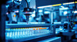© weerasak - Automated lab robot liquid handler pipette test tube microplate laboratory biotechnology genomics precision sterile workflow energize