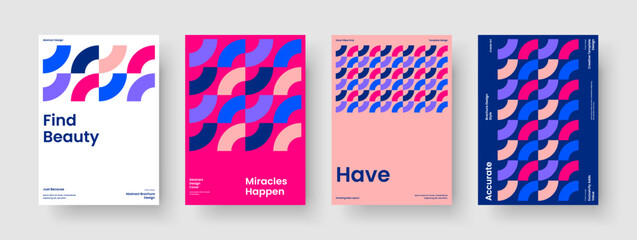 Wall Mural - Creative Business Presentation Layout. Isolated Flyer Design. Geometric Report Template. Brochure. Poster. Banner. Book Cover. Background. Advertising. Catalog. Journal. Newsletter. Pamphlet