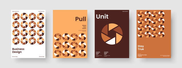 Wall Mural - Geometric Flyer Layout. Isolated Brochure Template. Abstract Banner Design. Book Cover. Poster. Report. Business Presentation. Background. Portfolio. Handbill. Advertising. Magazine. Catalog