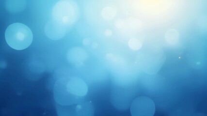 Dreamy blue field with overlapping blurred circles