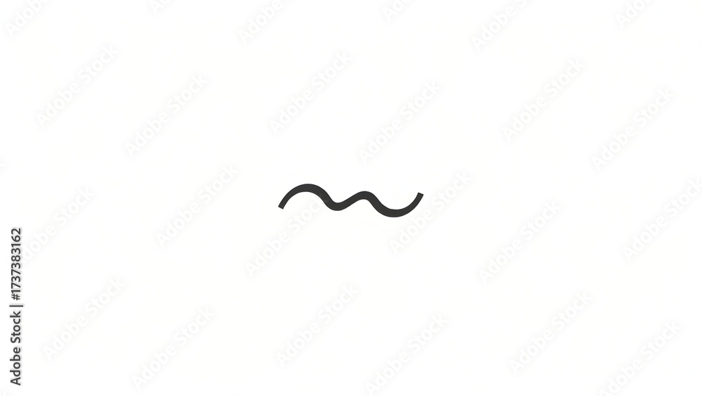 Alpha wave A minimal icon of an alpha wave depicted as a single, gentle ...