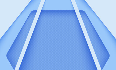 Wall Mural - Blue abstract background with geometric blue stripes and modern technology design
