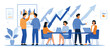 © MDMOTIUR - Creative Business Team Discussing Growth Strategies and Financial Data with Upward Arrows and Charts