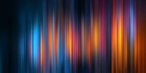 Wall Mural - Vibrant Abstract Background with Colorful Vertical Light Streaks in Shades of Blue, Orange, and Pink for Artistic Design