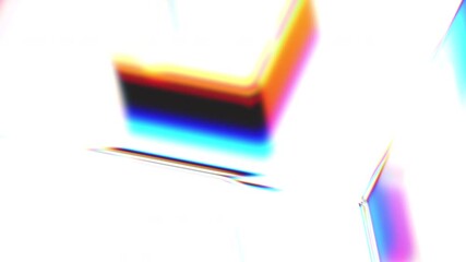 Abstract animation, colorful geometric background design, 4k seamless looped video, 3d render