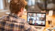 © Teerasak - Remote Work: Video Call, Laptop, Conference, Home Office