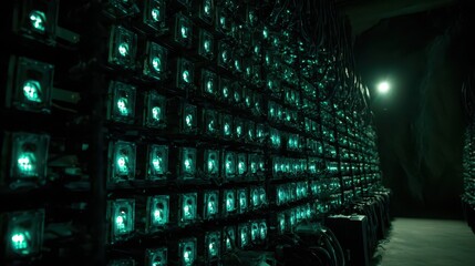 Large data server facility hosting digital network infrastructure