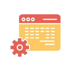 Wall Mural - Web Development Icon Design