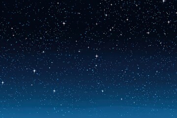 Wall Mural - Night Sky Scattered With Stars
