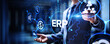 © WrightStudio - ERP - Enterprise resource planning business and modern technology concept on virtual screen.