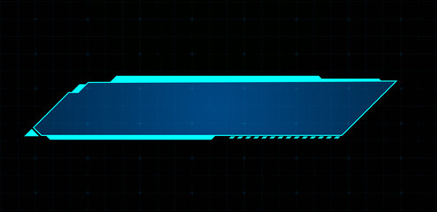 Technology box or futuristic callout title. Vector illustration	