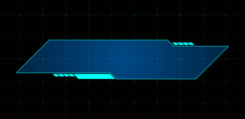 Technology box or futuristic callout title. Vector illustration	
