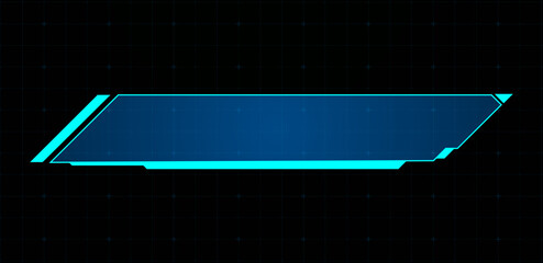 Technology box or futuristic callout title. Vector illustration	