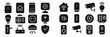 © PAPA STOCK - Collection of smart home icons showcasing various devices for modern living and security solutions