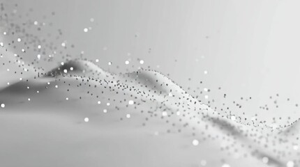 Wall Mural - Abstract Particle Wave Animation