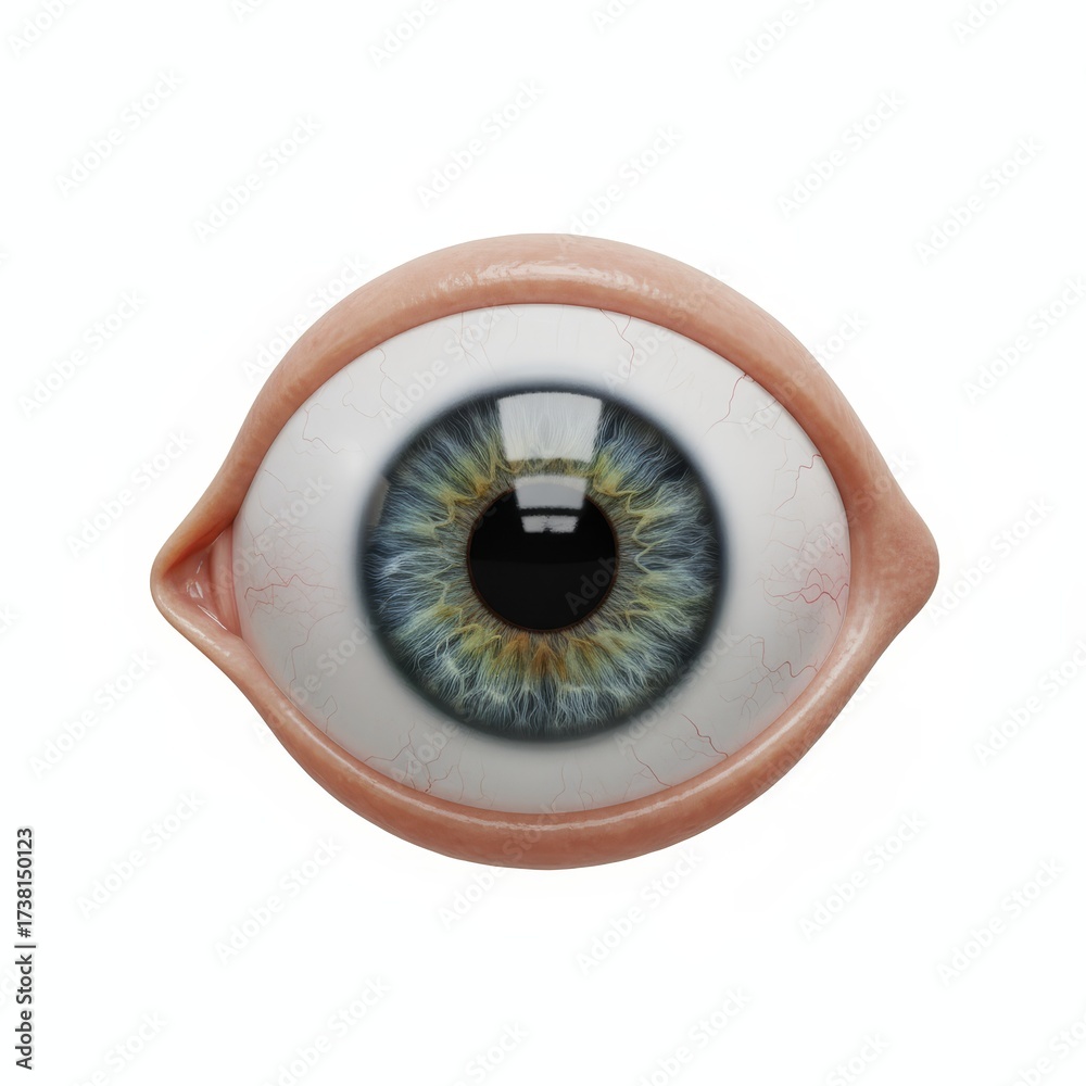 Ultra realistic 3D render of human eye with detailed anatomy Stock ...