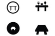 © The Finder - Table icons set with different styles