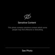 © kolonko - Censorship sensitive content warning eye icon. Photo censor content blur attention screen hidden template.