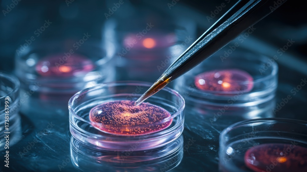 Stem cell research- nuclear transfer being carried out on several ...