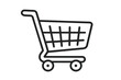© Madeline - Shopping cart icon for e-commerce and retail. Linear vector graphic symbol for online store, web, and app. Buy, order, and checkout concept for digital marketplace and sale.
