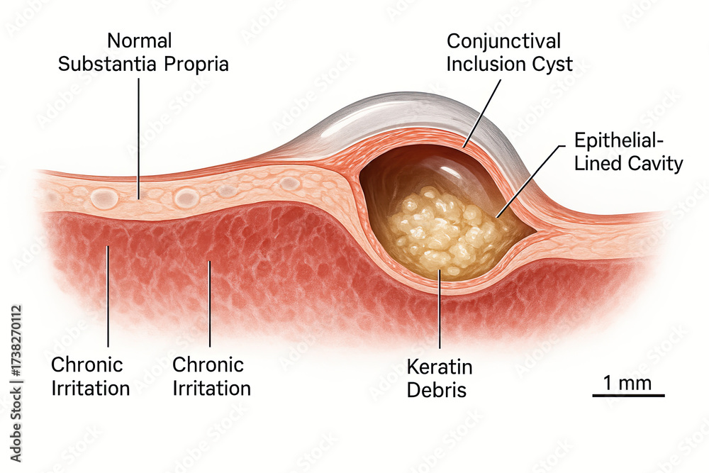 anatomical-illustration-of-a-conjunctival-inclusion-cyst-showing-normal