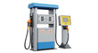 © Leon - Isolated gas pump equipment for petrol or diesel fueling, station service machinery on display