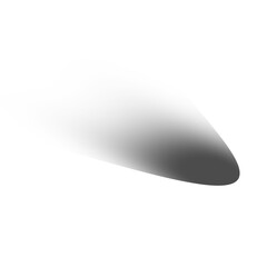 Wall Mural - Black gradient shadow effect isolated on transparent background for overlay