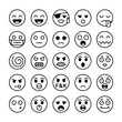 © Fly - Set of twenty five hand drawn emoji