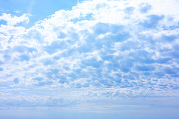 Wall Mural - beautiful blue sky with clouds on sunny day