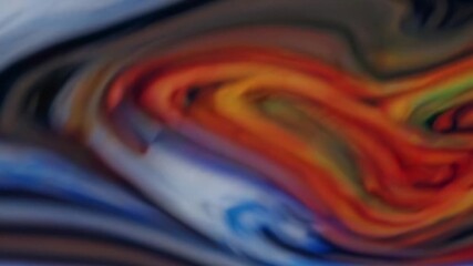 Wall Mural - Abstract video concept with vibrant swirling colors. Captured from a dynamic, close-up angle, showcasing fluid motion and artistic energy. Live desktop wallpaper.