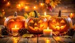 © Robson - Halloween pumpkin in the dark road