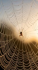Spider with Dew Drops