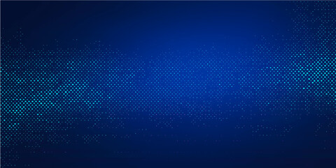 Abstract futuristic blue binary code pattern design for a technology vector background illustration