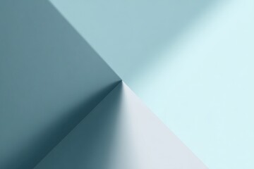 Wall Mural - An abstract composition features light and shadow creating a sharp angle split into various shades
