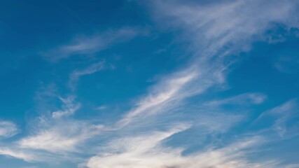 Wall Mural - Twilight and dawn sky with cumulus cloud time lapse in an evening 4k footage.