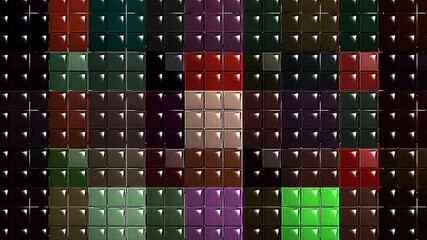 Wall Mural - beautiful video colorful abstract bright light energy 4K of smooth lines waves glittering light effect on black background	