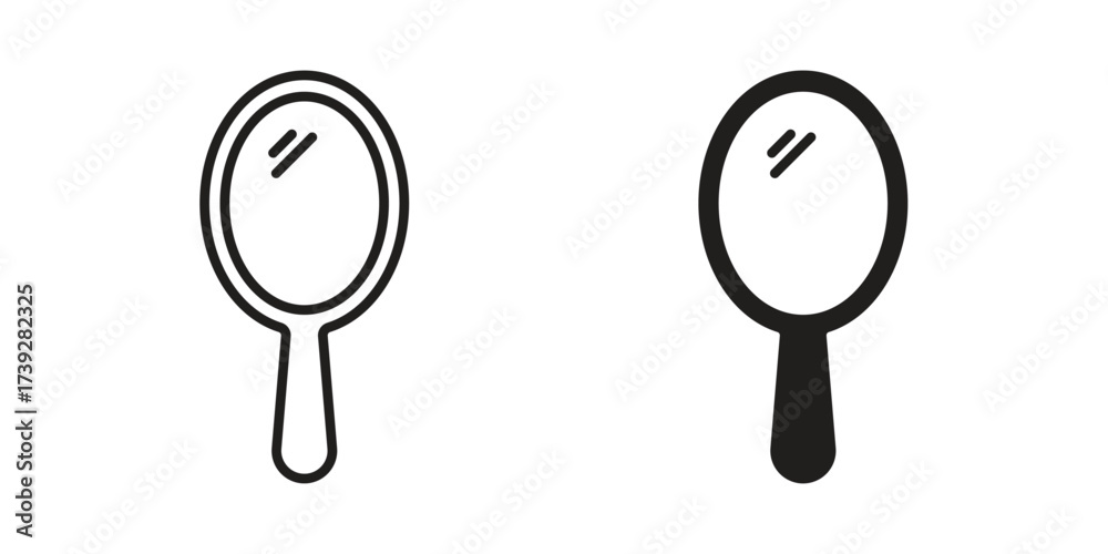 Mirror icon simple vector symbol Stock Vector | Adobe Stock