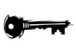 © Natalia - Black silhouette of a key on white background for security and access concept