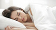 © Sulfabndi - Serene Slumber A Young Womans Peaceful Rest in Dreamland Embracing Wellness and Rejuvenation for Mind Body and Soul A Haven of Tranquility for the Weary