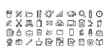 © thrash - Icon set related to stationery that allows you to edit lines