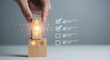 © Assetian - Customer feedback and rating system with star icons and checklist