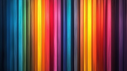 Wall Mural - Vibrant vertical colored lines, a spectrum from blue to purple