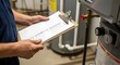 © AlfaSmart - Routine checklist for maintenance in a commercial facility, plumbing inspection, safety compliance in industrial work environment