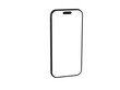 © vegefox.com - High-quality image of a modern smartphone with a blank screen, perfect for app presentations or technology designs. Isolated on white background.