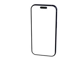 Clean design, blank screen smartphone mockup. Perfect for app presentations, website mockups, and tech designs.