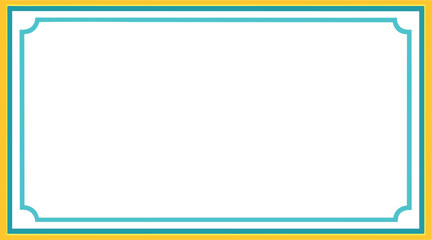 lightning spark frame border decorative.
