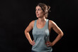 © FotoAndalucia - studio shot of pretty 40s years old woman with sport clothes