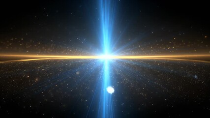 Wall Mural - Exploding star in deep space galaxy background