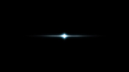 Wall Mural - White shining star light, Shining white light, Flickering white glow center optical lens flare, Twinkle stars light on black screen background, Stars twinkle like flash rays. 4k animation