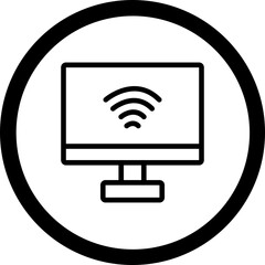 Wall Mural - Internet Connection Vector Icon Design